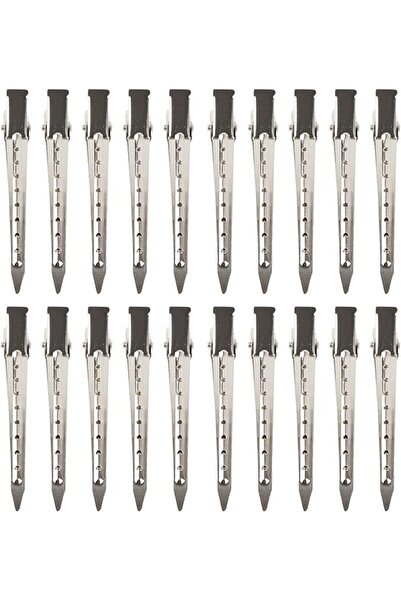 GENERAL EMUKOEP 20pcs Metal Duck Bill Clamp Holder Hair Styling Clips Hairdre...