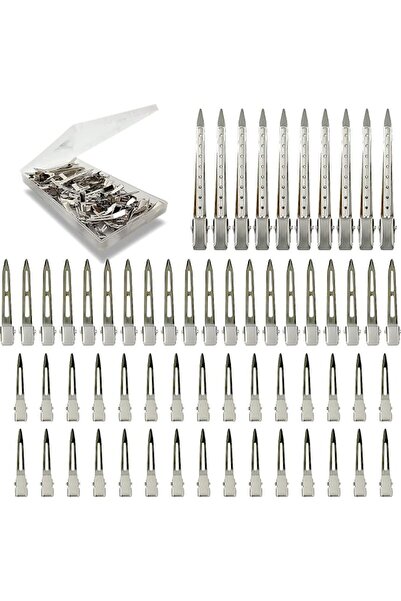 GENERAL 60Pcs Styling Hair Clips, Silver Metal Duck Billed Hair Clips for Wom...