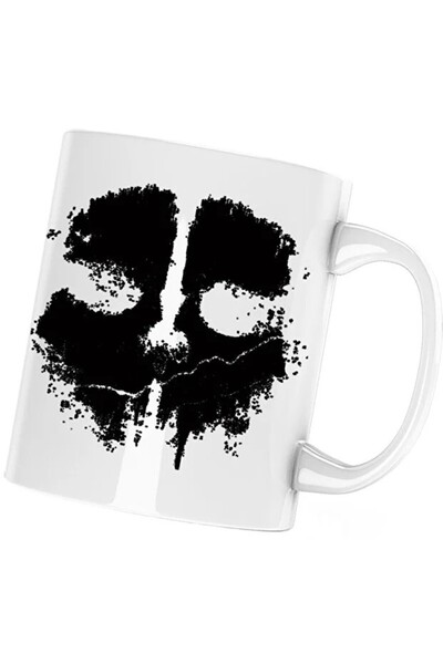 INOVATIX Cana Call of Duty Μαύρη Μάσκα Ghosts Skull, alba, 330 ml