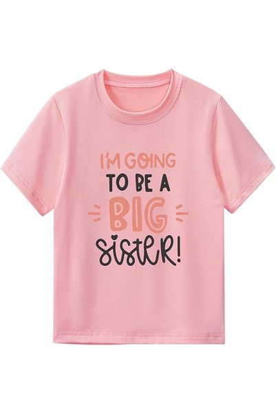 GENERAL I’m Going to be a Big Sister Tees Kids Baby Girl T Shirts Tops Clothe...