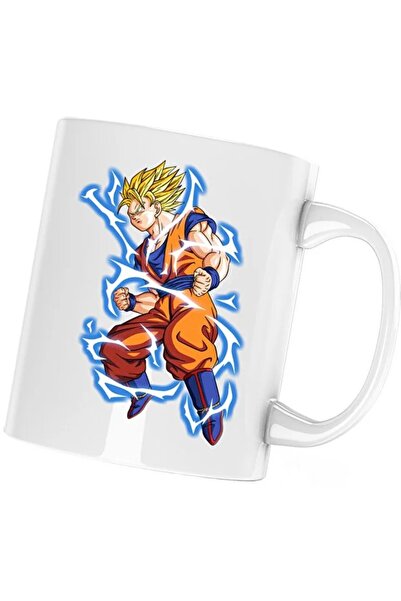 INOVATIX Cana Dragon Ball SonGoku Desene Animate Anime, alba, 330 ml