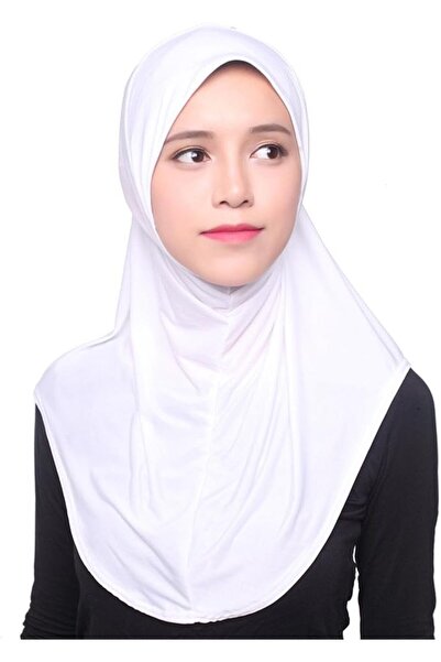 GENERAL Womens Ice Silk Muslim Hijab Headscarf, White, One Size