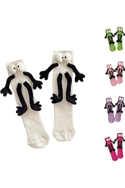 NALACAL Xmas Socks, Christmas Socks, Holding Hands Socks, Holiday Socks, Coup...
