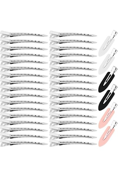 GENERAL 40PCS Duck Bill Hair Clips, Pin Curl Clips, Rustproof Metal Alligator...