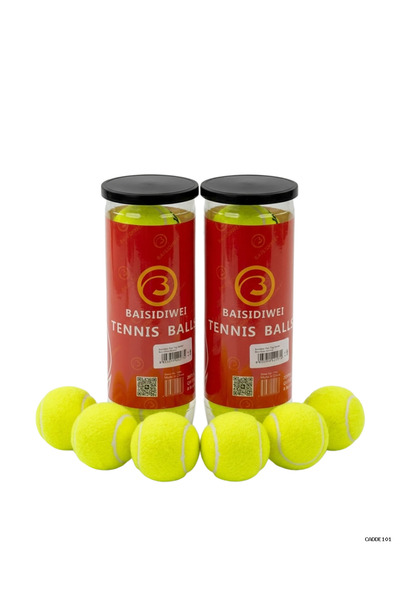 CADDE101 6’lı Tenis Topu Seti Antrenman ve Günlük Kullanım (235605) İçin Uygun