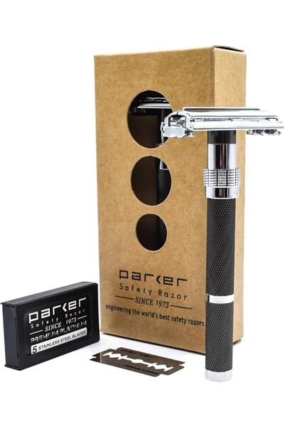 GENERAL Parker Safety Razor Manual Butterfly Open Brass Razor Blade for Men B...