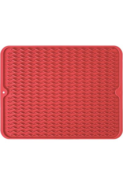 MODENGKONGJIAN Silicone Dish Drying Mat, Non-Slip Easy Clean Sink Mat Large H...