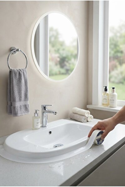 3 Metre Banyo Küvet Mutfak Lavabo Su Sızdırmaz Bant Su Geçirmez Kenar Bandı Sızdırmazlık Tamir Beyaz 00156