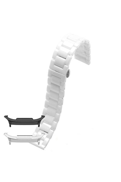 VD VERY DREAM Curea ceramică, compatibilă cu Samsung Galaxy Watch8 40mm, Alb Magnolia