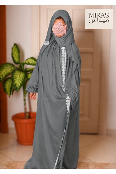 Miras Mirahs Women's Large Size One Size Prayer Slipper, Gray Color, Cool and...