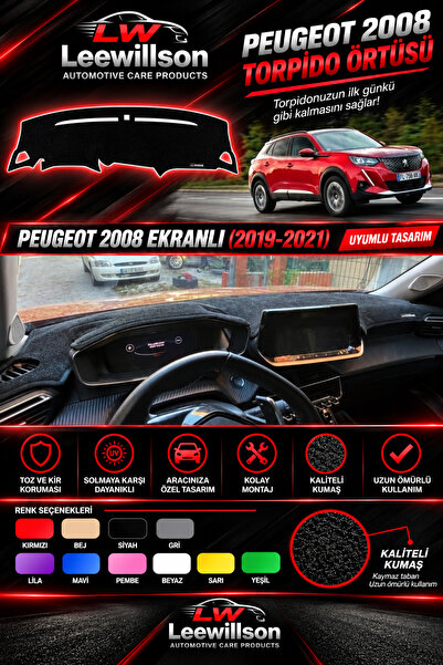 LeeWillson Peugeot 2008 (2019-2021) Front Cover Chest Panel Glove Box Protect...