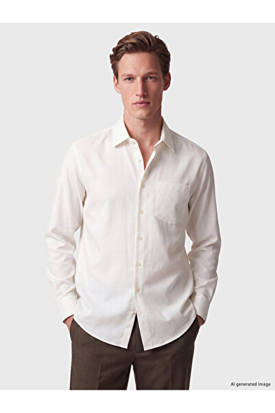 LC Waikiki Rmz Gi̇yi̇m Farkiyla Standard Fit Gabardine Men's Shirt