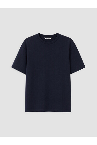 LC Waikiki Rmz Gi̇yi̇m Farkiyla Zero Roba Collar Men's T-Shirt