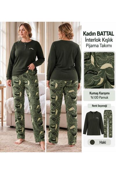 Tarık Homewear Set pijamale de iarnă Angelina pentru femei, cu guler cu nastu...