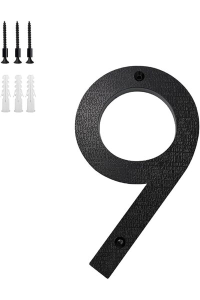 GoodTool أرقام منزلية مقاس 8 بوصات، لافتات رقمية، لافتات أرقام للأبواب الأمام...