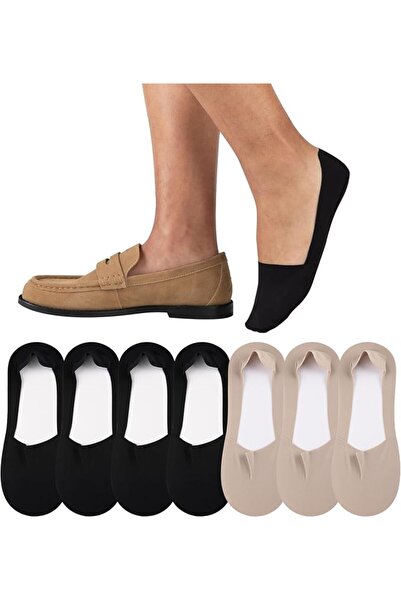 GENERAL Heatuff 7 Pairs Mens No Show Socks Non Slip Low Cut Liner Socks Casua...