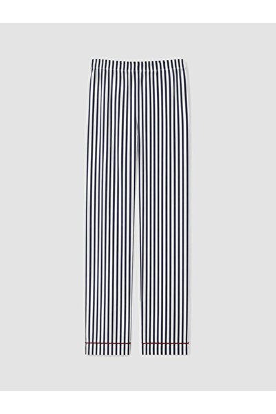 LC Waikiki Rmz Gi̇yi̇m Farkiyla Women's Striped Pajama Bottom with Waist Cord