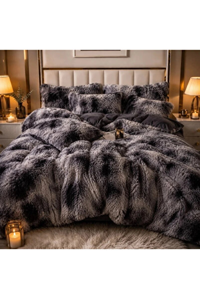 decorami COCOLINO Fluffy 4-piece super fluffy bed linen, Anthracite, gradient