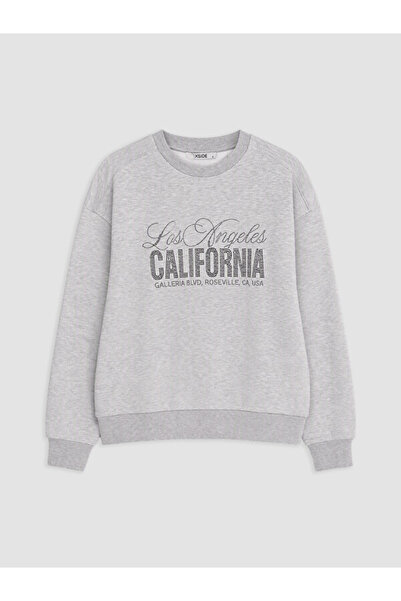 LC Waikiki Rmz Gi̇yi̇m Farkiyla Loose Fit Women's Thick Sweatshirt