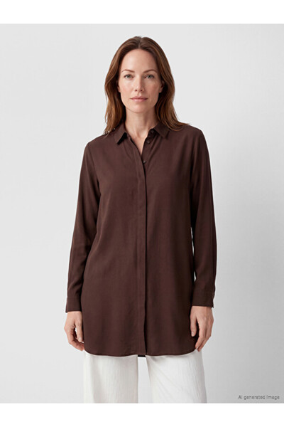 LC Waikiki Rmz Gi̇yi̇m Farkiyla Standard Fit Women's Shirt Tunic