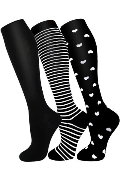 FuelMeFoot 3 Pack Copper Compression Socks - Compression Socks Women & Men Ci...