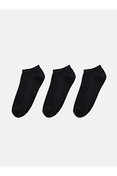 LC Waikiki Rmz Gi̇yi̇m Farkiyla Men's Booties Socks 3-Pack