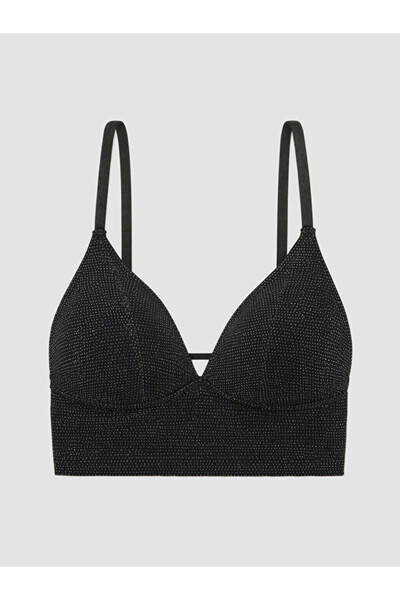 LC Waikiki Rmz Gi̇yi̇m Farkiyla Underwire-Free, Unpadded, Shiny Bustier