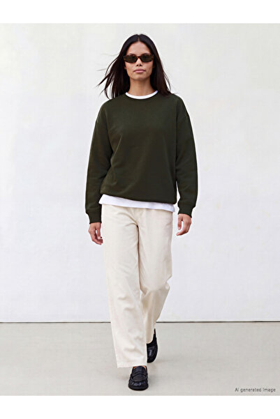 LC Waikiki Rmz Gi̇yi̇m Farkiyla Zero Roba Collar Women's Sweatshirt Tunic