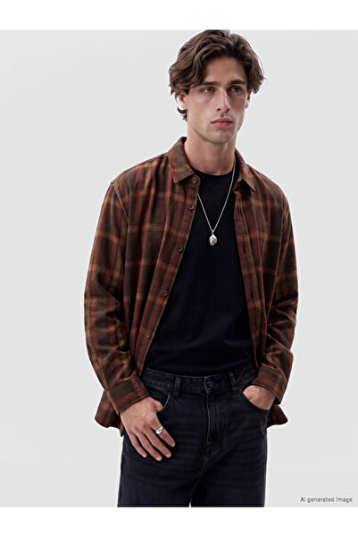 LC Waikiki Relax Fit Checkered Embroidered Flannel Men's Shirt from Uzg Store...