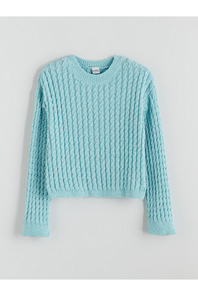 LC Waikiki Rmz Gi̇yi̇m Farkiyla Zero Roba Collar Girls' Sweater