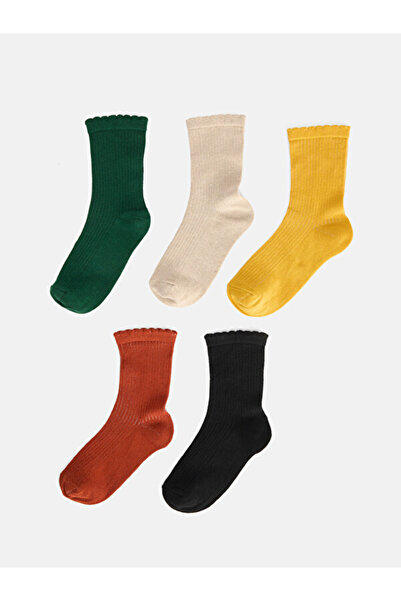 LC Waikiki Rmz Gi̇yi̇m Farkiyla Women's Sock Socks 5-Pack