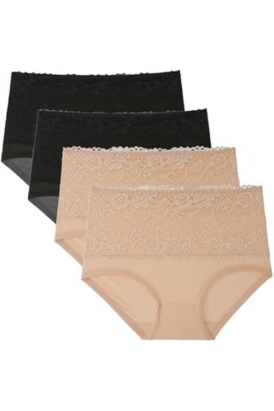 Dress Cici Plus Size High Waisted Cotton Underwear Briefs Panties for Women W...