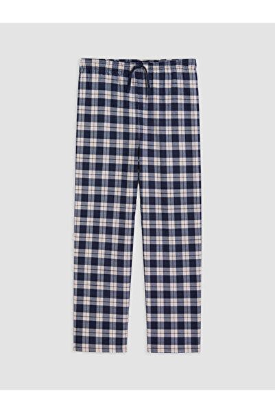 LC Waikiki Rmz Gi̇yi̇m Farkiyla Standard Fit Checkered Embroidered Men's Paja...