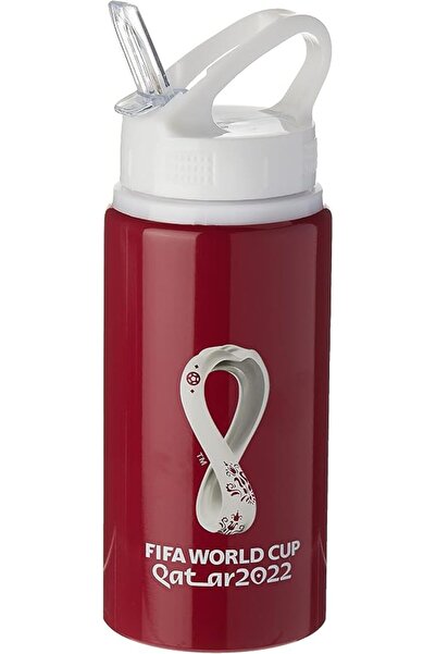 FIFA World Cup Qatar 2022 Graphic Printed Kids Aluminium Bottles W/Straw Lid ...