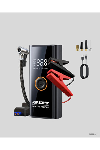 ZERO LAND CADDE101 150 PSI Dijital Hava Pompası Akü Takviye ve (04224) Powerbank Özellikli