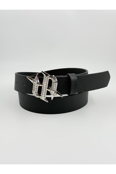 Aksabeltchokers 4.cm taşlı tokalı kemer