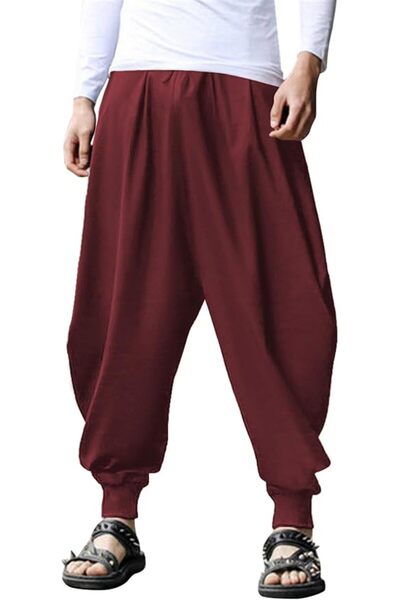 COOFANDY mens Men Hippie Baggy Harem Pants Harem