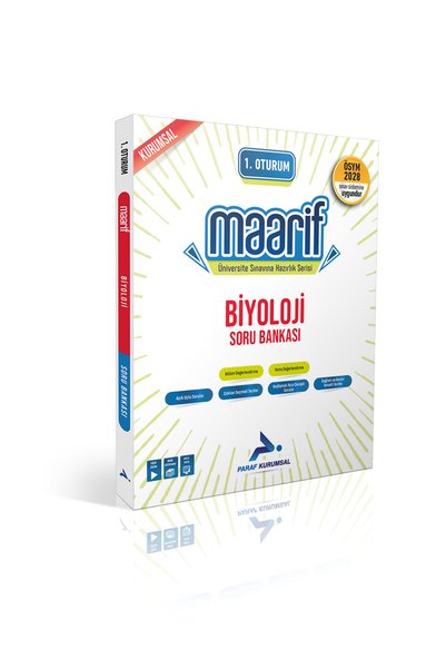 paraf yayınları PARAF 1.OTURUM MAARİF BİYOLOJİ SORU BANKASI