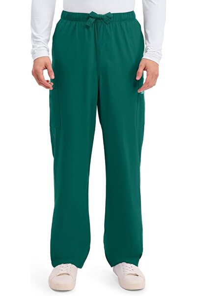 Cherokee Scrub Pants for Men Cargo Nursing Bottom with Zip Fly, 7 Pockets