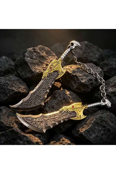 Aksh 2-Pack Mini Metal Alloy Keychains - Movie and Game Peripheral Model Ornaments, Random Style, Creative Desktop Decor and Backpack Pendant, Ideal Collectible Gift for Gaming Enthusiasts and Couples