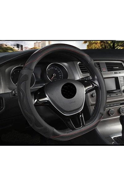 GENERAL D Shape Steering Wheel Cover - Microfiber Bottom Leather Flat Bottom ...