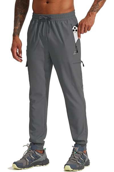 GENERAL WILLIT Men's Hiking Joggers Travel Athletic Pants Lightweight Quick D...