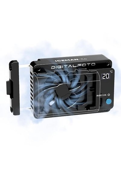 DF DIGITALFOTO Camera Cooling Fan for Canon LP-E6 LP-E6N LP-E6NH LP-E6P, Came...