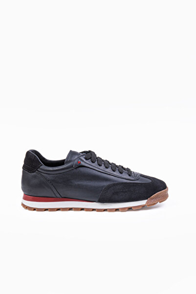 Vantaggio Ανδρικά casual παπούτσια Pienza Black από 100% γνήσιο δέρμα