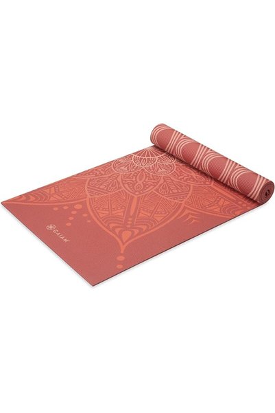 gaiam سجادة يوغا - سجادة تمارين ولياقة بدنية فاخرة بسماكة 6 مم قابلة للعكس وغ...