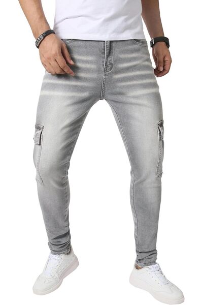 GENERAL JUNBAOSS mens Skinny Stretch Jeans for Men Jeans