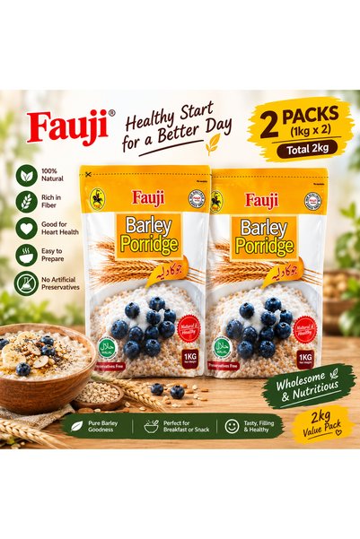 Generic Brand Fauji Barley Porridge – 1kg × 2 Pack 🌾