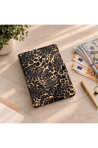 ASEL SANAT Accumulation Agenda - Budget Planner Wallet - Leopard (Tiger Leopa...