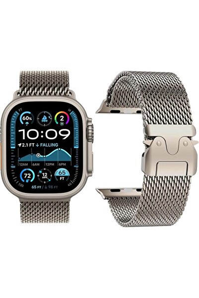 YARDHOBI Milanese Mesh Loop Compatible with Apple Watch Bands 49mm 46mm 45mm ...