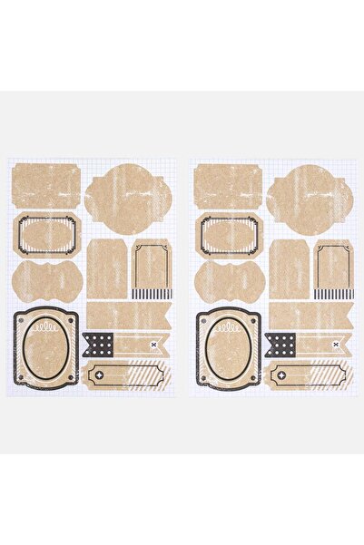 OEM Etichete Autoadezive Fancy Kraft - 10buc